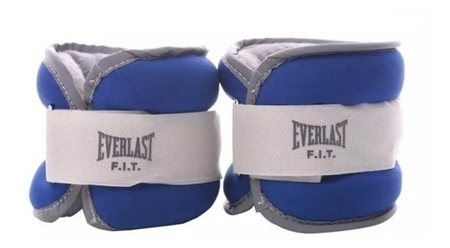 Tobillera Muñequera Everlast Fit Confort 5 Lbs 2,25 Kg Azul