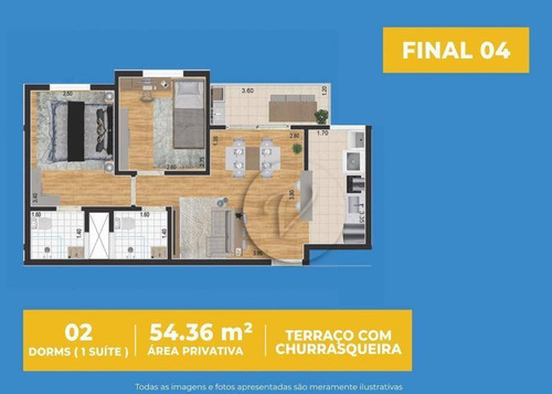 Imagem 8 de 14 de Apartamento À Venda, 57 M² Por R$ 325.000,00 - Vila Metalúrgica - Santo André/sp - Ap10283