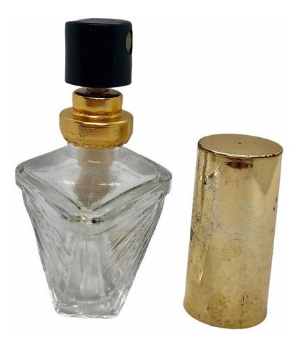 Antiguo Perfumero De Vidrio Con Atomizador (Usado)