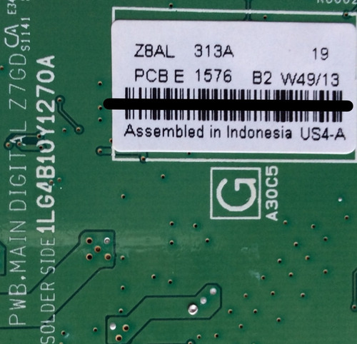 Main / Sanyo 1lg4b10y1270a / Z8al / Modelo Dp50e84 P50e84-00 (Usado)