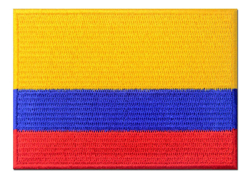 4 Parches Bordados Para Ropa Con La Bandera De Colombia
