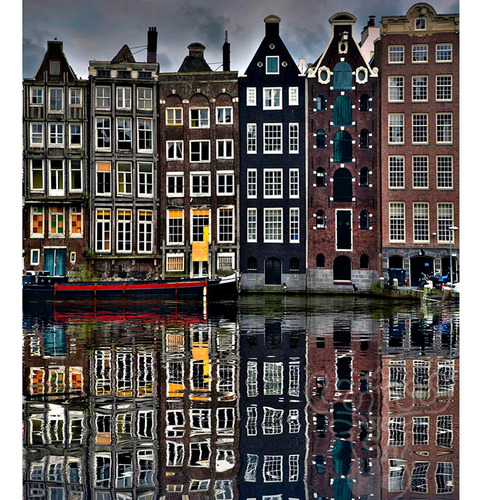 Rompecabezas Enjoy Puzzle Casas , Ámsterdam 2114 De 1000 Piezas