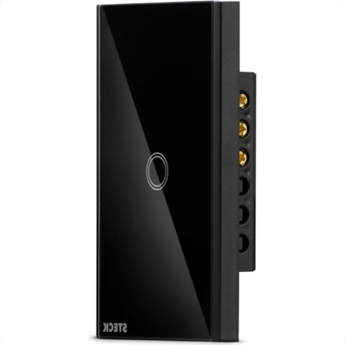 Interruptor Steck Smarteck 1 Modulo Touch Wi-fi Bivolt Preto