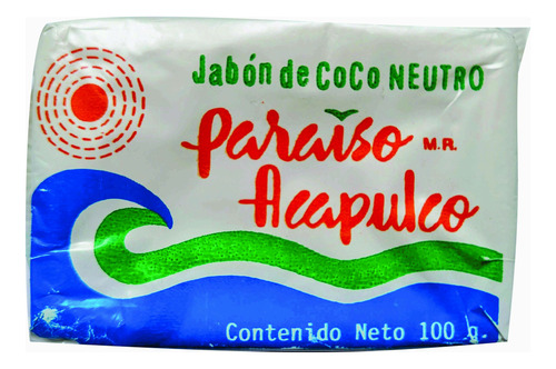 Paquete De 6 Jabones De Coco Paraíso Acapulco Natural 100g.