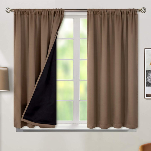 Cortinas Opacas 100% Con Aislamiento Térmico Bgment Para Dor