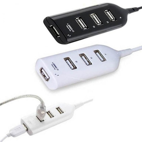 Imagen 1 de 5 de Hub Adaptador Multipuerto Usb 2.0 Multiplicador 4 Puertos