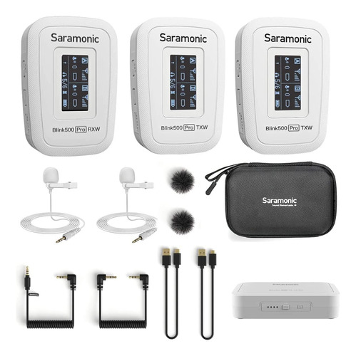 Saramonic Snow White Advanced 2.4 Ghz Sistema De Micrófono 2