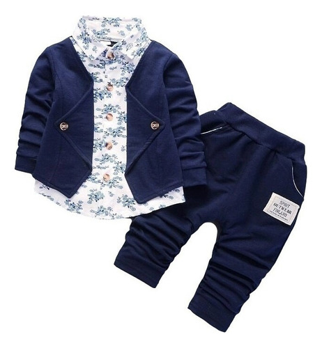 Traje De Dos Piez Casual + Pantalones Para Niños