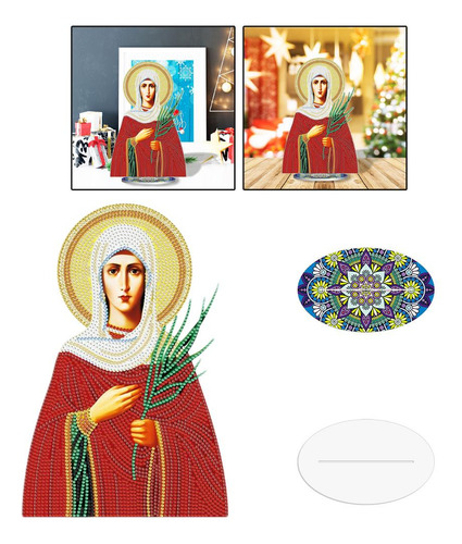 Kit De Pintura De Dibujo De Diamante Con Pintura De Rojo
