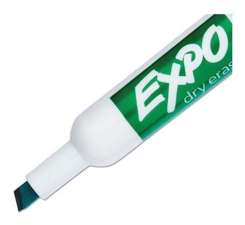 Marcador Pizarrón Sharpie Expo Verde Cincel 12 Pzs
