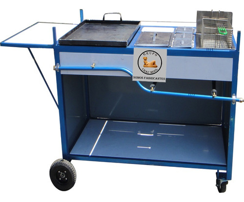 Carrito, De Comida Con Plancha Panera Sextos Y Freidora P311