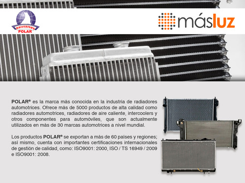 1- Intercooler Aluminio Onix L3 1.0l 2021/2023 Polar