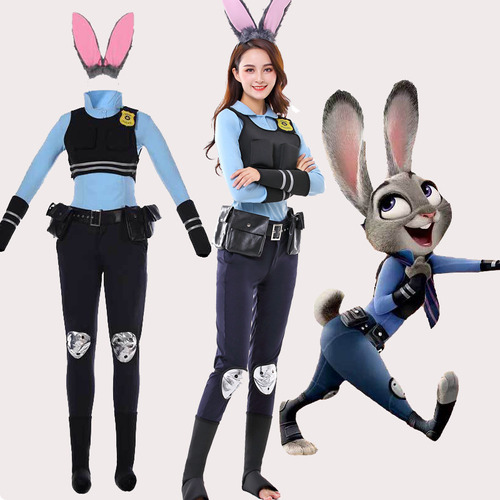 Disfraz De Oficial De Policía De Judy Rabbit De Halloween De