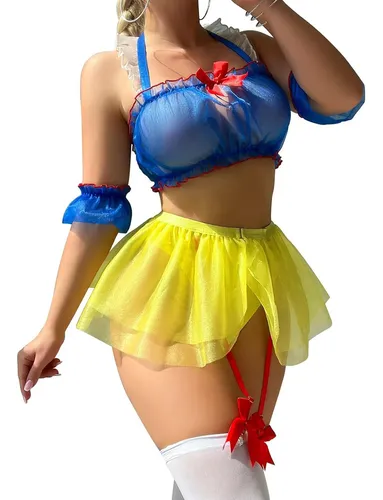 comprar Lencería De Cosplay For Mujer, Lencería Blanca Como La Niev