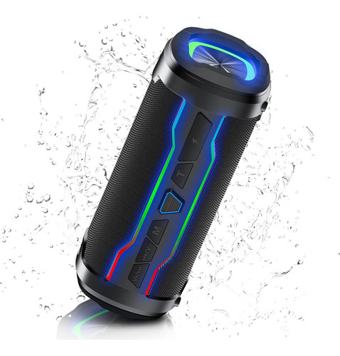 Bluetooth Speakers, Portable Bluetooth Speakers Wireless Wit Color Color: Black 110v