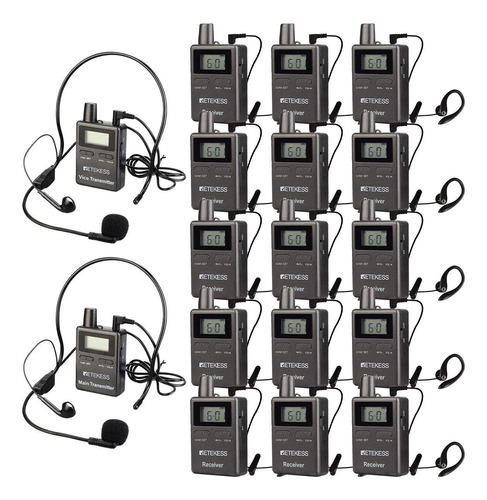 Caso 2 Transmisor 15 Es,retekess Tt105,sistema Audio Guia