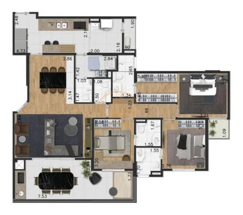 Apartamento Com 3 Dormitório(s) Localizado(a) No Bairro Vila Mariana Em São Paulo / São Paulo - 17496:924948