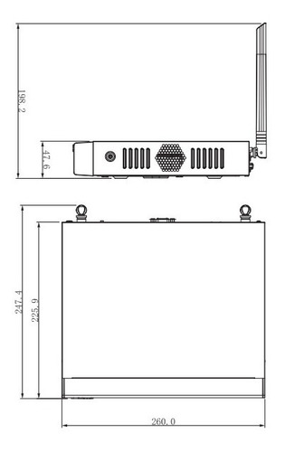 Nvr 4 Ch Ip Wifi H265+ 80 Mbps P2p Dahua Nvr2104hsw4k