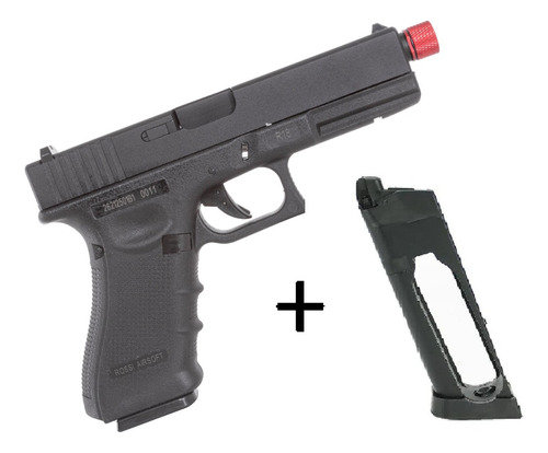 Airsoft Pistola Gbb Rossi Glock G18 R18 + Magazine Co2