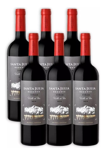 Vino Syrah Santa Julia Reserva 750 cc Pack X 6 u