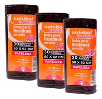 Comprar Bolsas De Residuos Basura Rollo X30 Unidades 50x62cm Pack X3