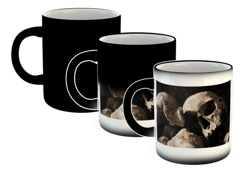 Taza Magica Calavera Del Más Allá Oscura Skull Cala P3