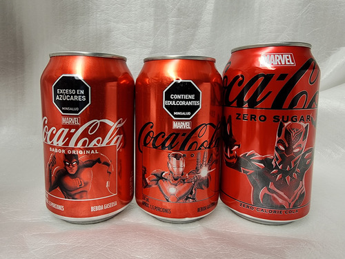 Figuras Marvel En Latas De Coca Colá Refresco En Lata 355ml