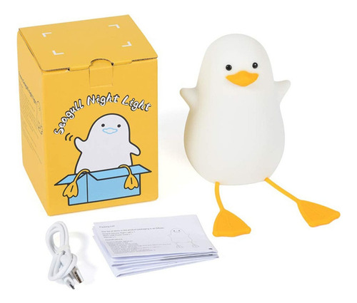 Lámpara De Noche Infantil Recargable Duck Lamp