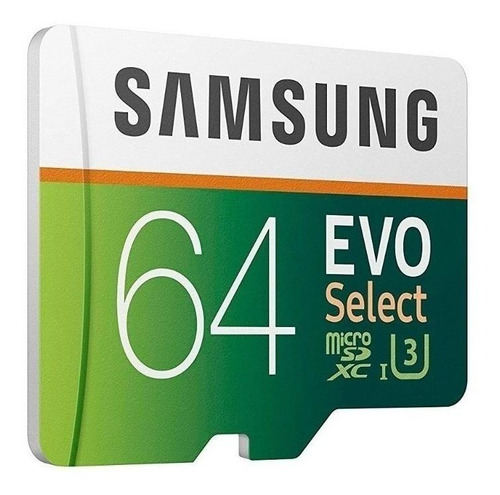 Cartão de memória Samsung MB-ME64GA/AM  Evo Select com adaptador SD 64GB