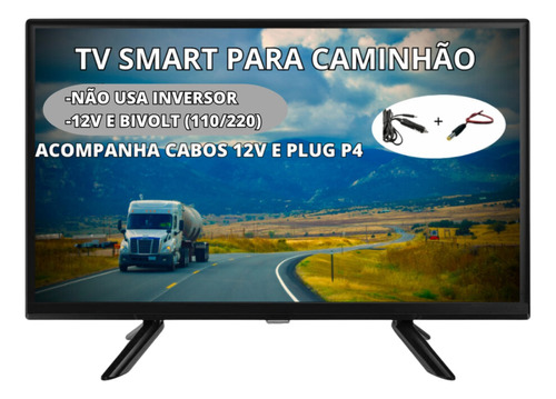 Tv 24 Philco Fhd Caminhão Carreta Trailer 12v Barco Lancha 