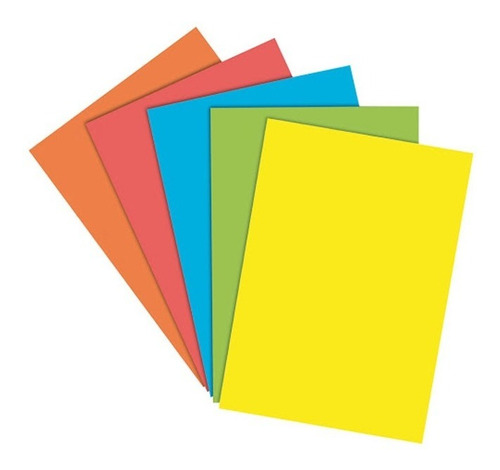 Papel Adhesivo Colores * 100 Unidades, Carta 
