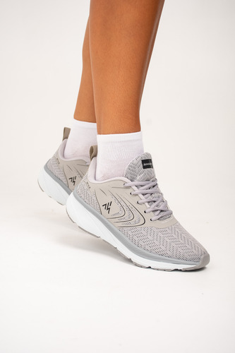 Zapatillas Mujer Deportiva Running Araquina Treval Cuero Eco