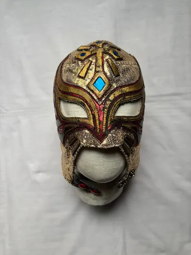 comprar Caristico Místico Máscara Profesional Lucha Libre Abierta Dorado