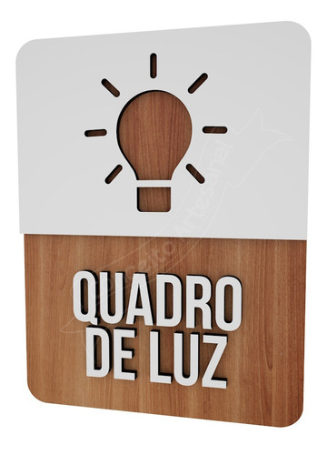 Placa Informativa Quadro De Luz Hotel Buffet Comercio Bar