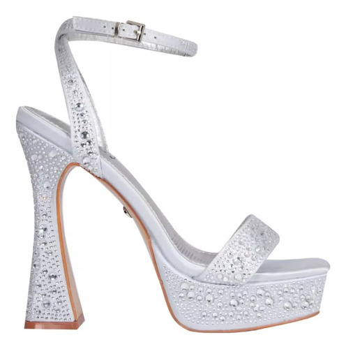 Zapatilla De Pulsera Con Pedreria 13 Cm Elegante/juvenil