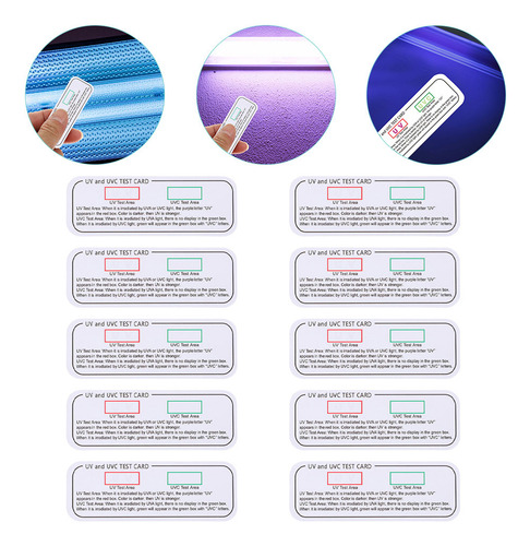 Tira De Prueba Uv Test Card, 30 Unidades