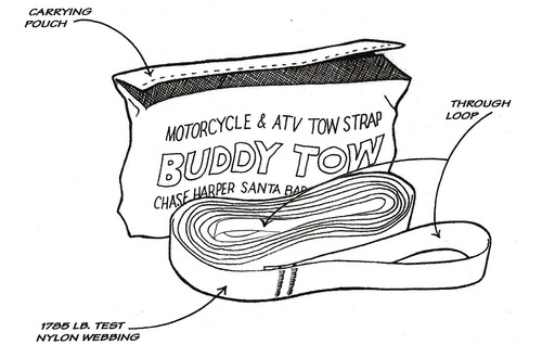 9100 - Buddy Tow - Correa De Nailon Resistente Con Especific