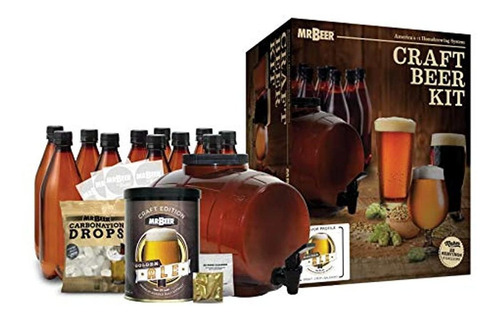 Mr. Beer Kit De Cerveza Casera, Premium Gold Edition, Marrón