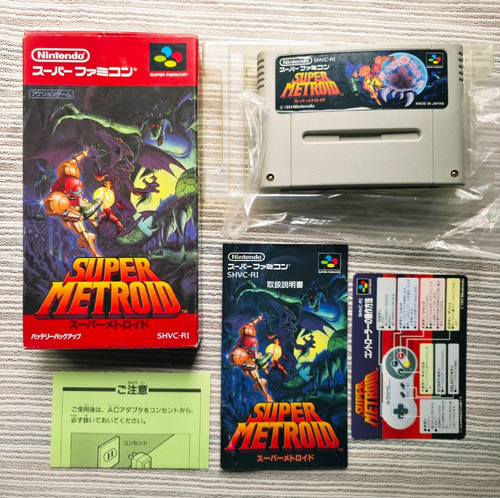 Super Metroid Super Nintendo Snes Completa En Doble Idioma