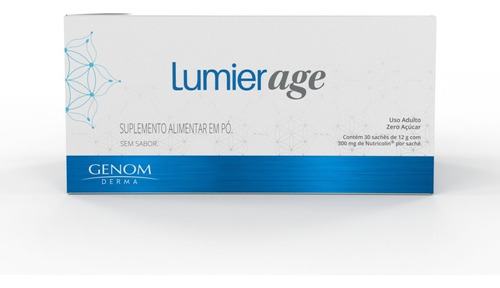 Lumier Age Colágeno Hidrolisado Nutricolin Com 30 Sachês Sabor Without flavor