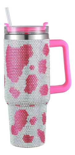 Termo Acero Inoxidable Vaso Con Popote Diamante