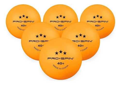 Pelotas De Tenis De Mesa Pro Spin, Naranjas, 3 Est., Aa