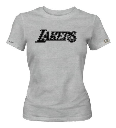 Camiseta Lakers Nba Letras Los Ángeles Dama Mujer Edc