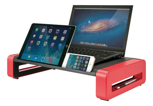 Base Eleva Monitor Notebook Organizador Escritorio