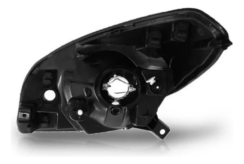 Farol Sandero 2012 A 2014 Foco Simples Mascara Negra