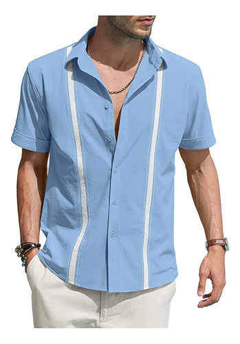 Camisa Cuban Camp Guayabera Para Hombre Mexicaribbean