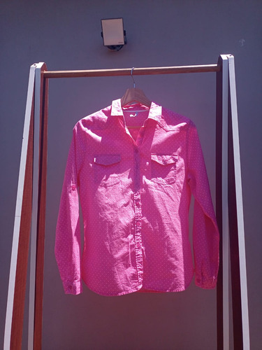 Camisa Rosa Mangas 3/4