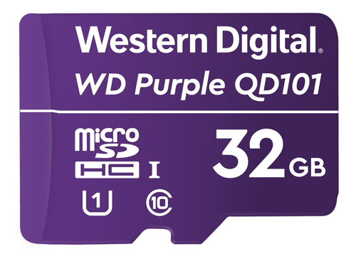 Cartão De Memória 32 Gb Micro Sd Wd Purple Intelbras