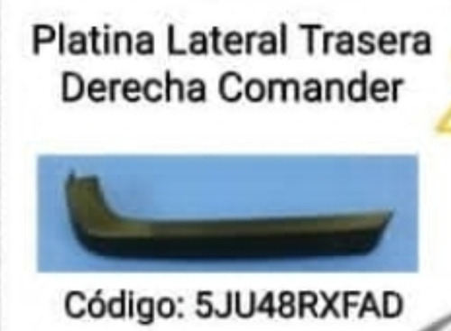 Platina Lateral Trasera Comander