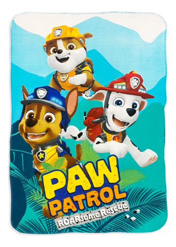Paw Patrol Chase, Rocky, Rubble Y Marshall Manta Verde